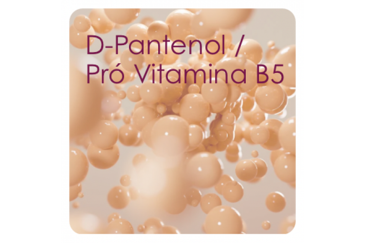 D-Pantenol (Pró-Vitamina B5): hidratação, reparação e fortalecimento da pele