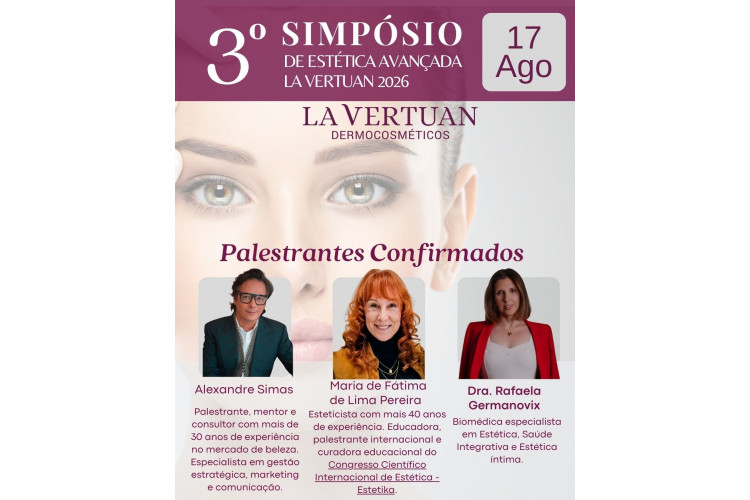 Simpósio de Estética Avançada LA VERTUAN 2026: Aprendizado, Inovação e Networking.