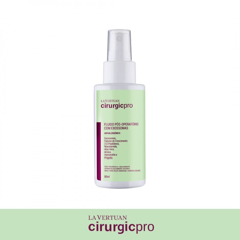FLUIDO POS-OPERATORIO COM EXOSSOMAS 80ML LA VERTUAN