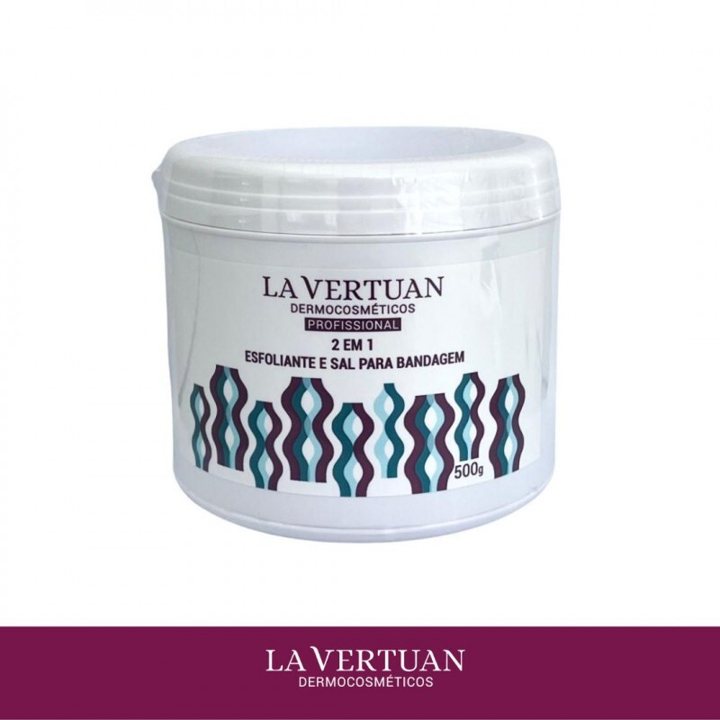 2 EM 1 - ESFOLIANTE E SAL PARA BANDAGEM 500G LA VERTUAN (B)