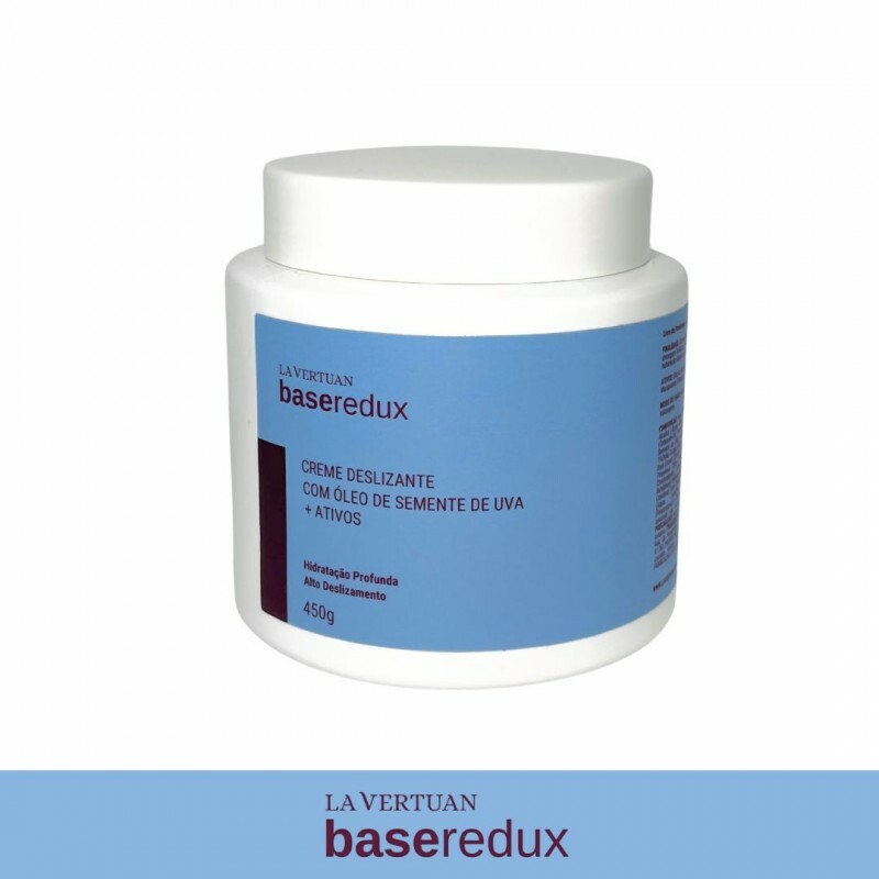 CREME DESLIZANTE COM OLEO DE SEMENTE DE UVA + ATIVOS 450G LA VERTUAN (B) (CD)