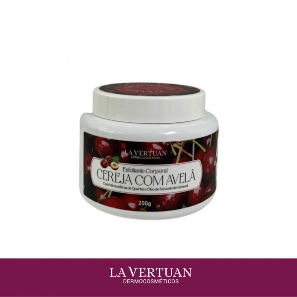 ESFOLIANTE CORPORAL CEREJA E AVELA 200G LA VERTUAN