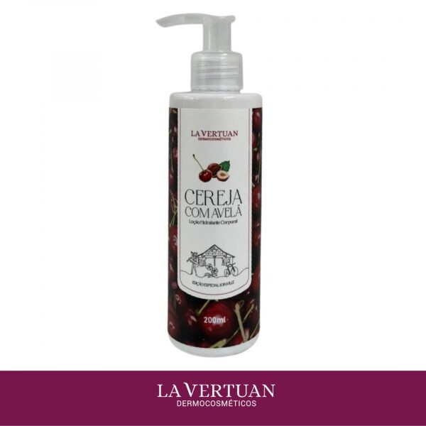 LOCAO HIDRATANTE CORPORAL CEREJA E AVELA 200ML LA VERTUAN