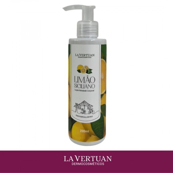 LOCAO HIDRATANTE CORPORAL LIMAO SICILIANO 200ML LA VERTUAN