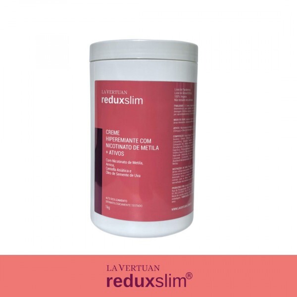 CREME HIPEREMIANTE COM NICOTINATO DE METILA + ATIVOS REDUX SLIM 1KG LA VERTUAN