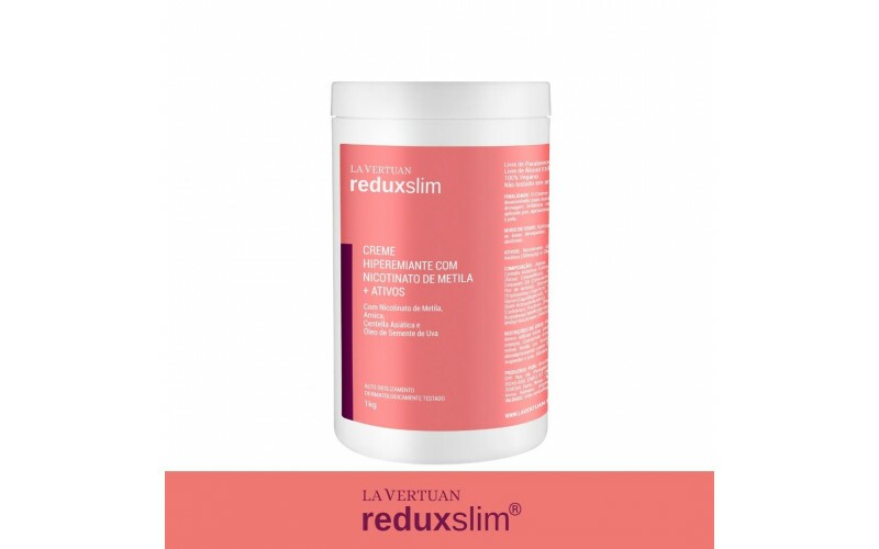 CREME HIPEREMIANTE COM NICOTINATO DE METILA + ATIVOS REDUX SLIM 1KG LA VERTUAN (CD)