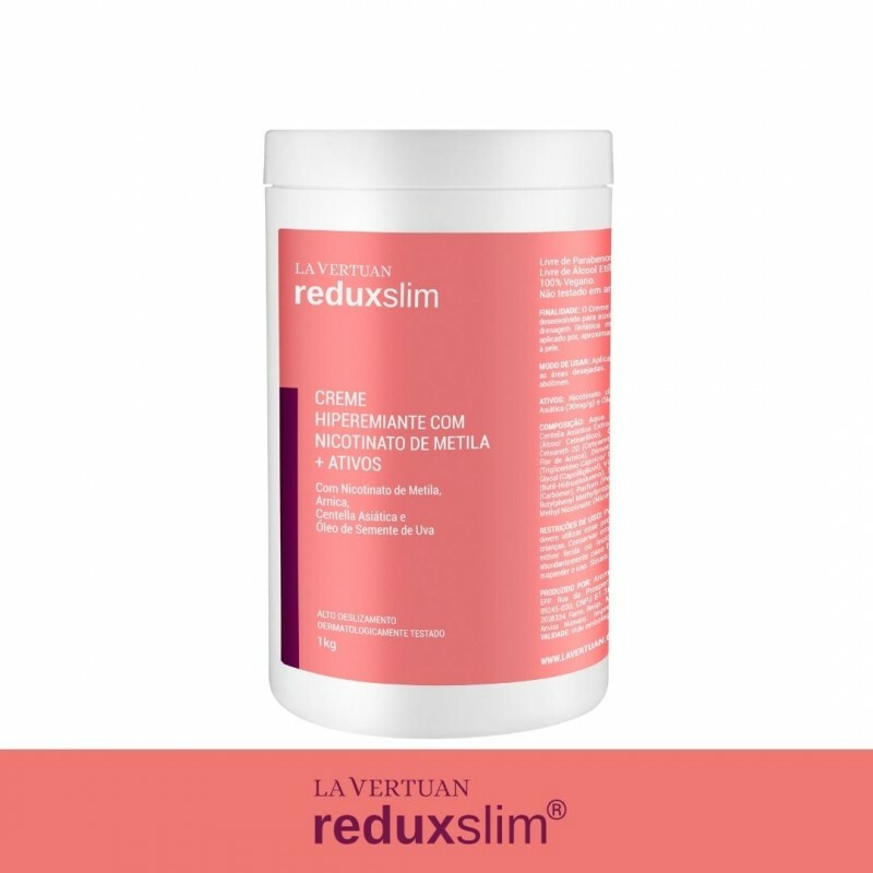 CREME HIPEREMIANTE COM NICOTINATO DE METILA + ATIVOS REDUX SLIM 1KG LA VERTUAN (CD)