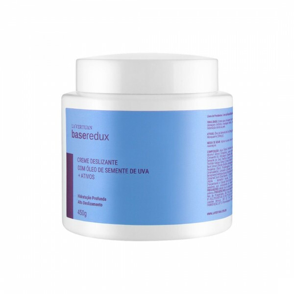 CREME DESLIZANTE COM OLEO DE SEMENTE DE UVA + ATIVOS 450G LA VERTUAN (B)