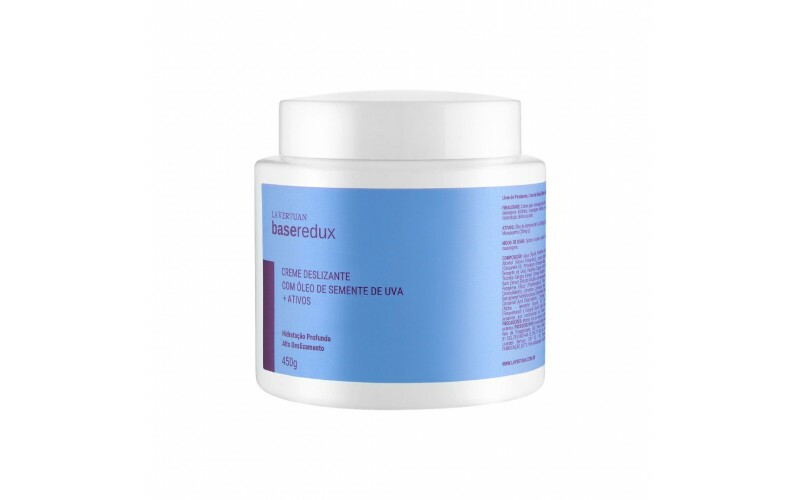 CREME DESLIZANTE COM OLEO DE SEMENTE DE UVA + ATIVOS 450G LA VERTUAN (B)