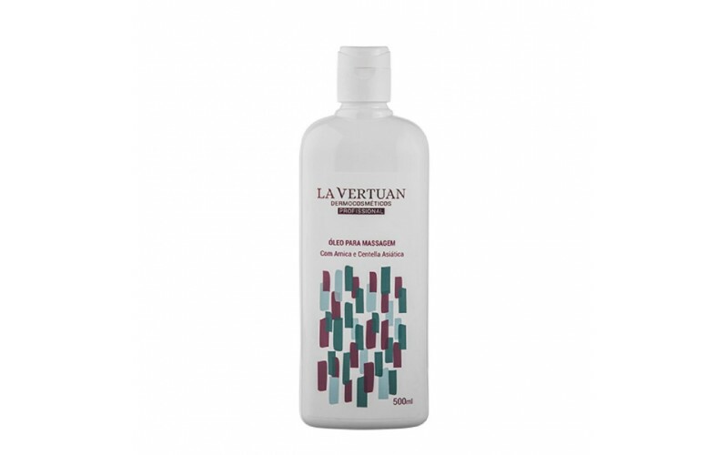 OLEO PARA MASSAGEM COM ARNICA E CENTELLA ASIATICA 500ML LA VERTUAN* (B)