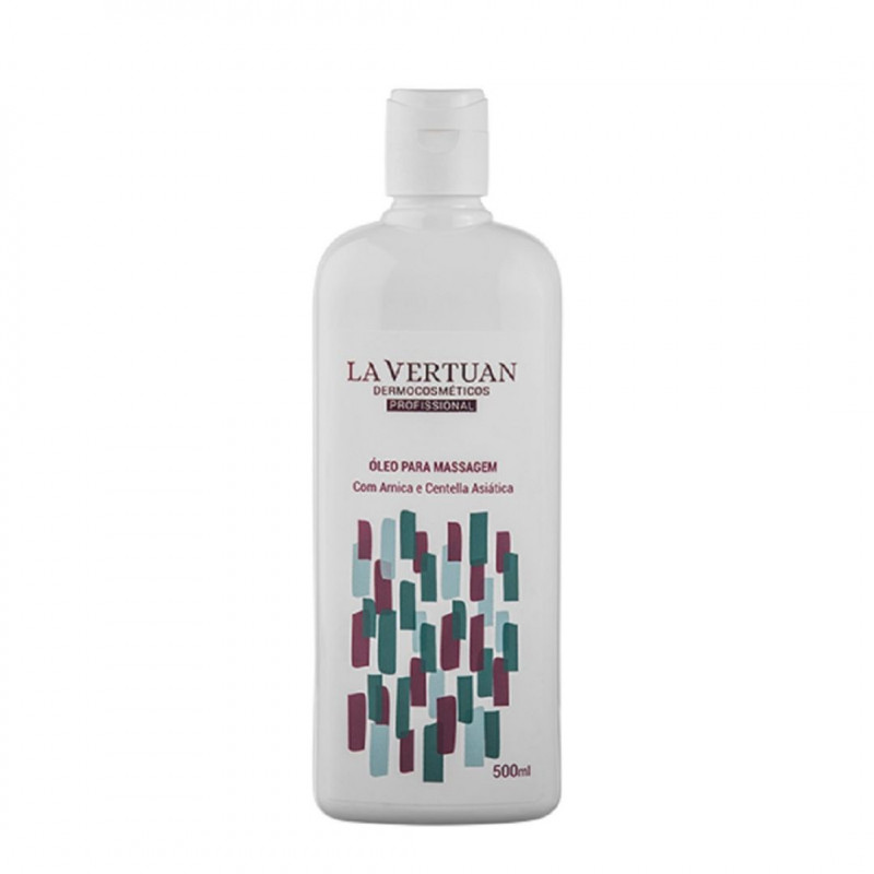 OLEO PARA MASSAGEM COM ARNICA E CENTELLA ASIATICA 500ML LA VERTUAN* (B)
