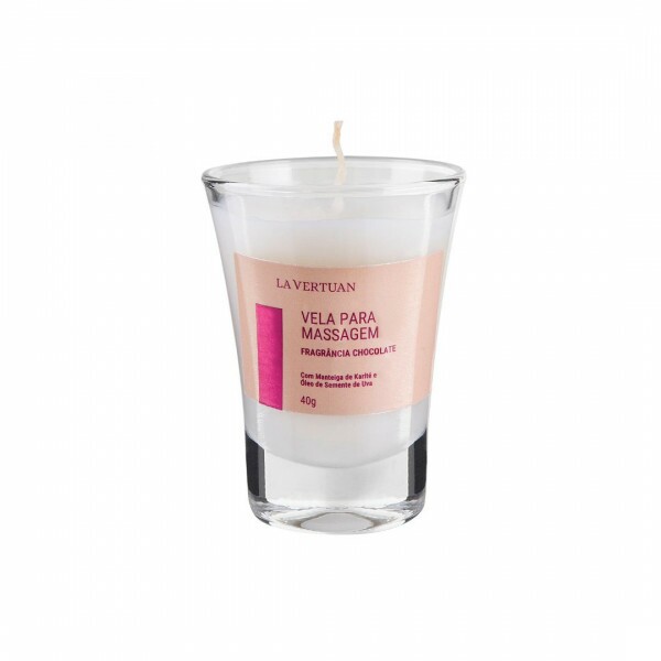 VELA PARA MASSAGEM DE CHOCOLATE 40G LA VERTUAN (C)
