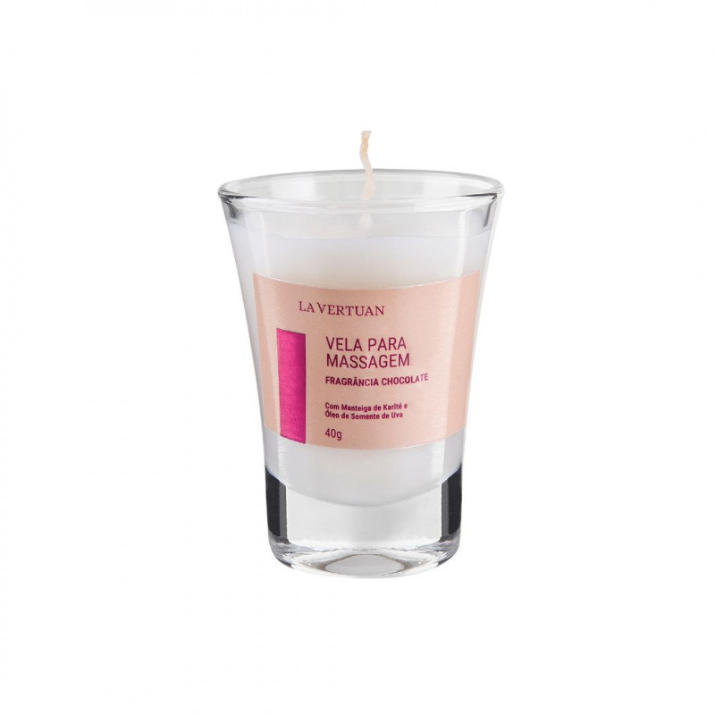 VELA PARA MASSAGEM DE CHOCOLATE 40G LA VERTUAN (C)