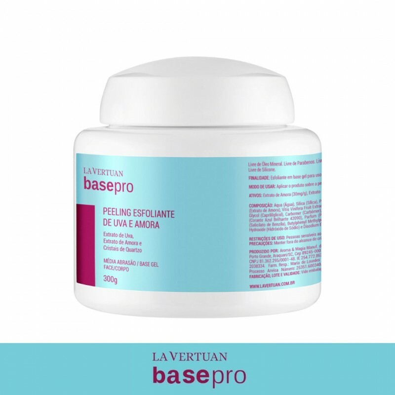 PEELING ESFOLIANTE DE UVA E AMORA 300G LA VERTUAN (CD)