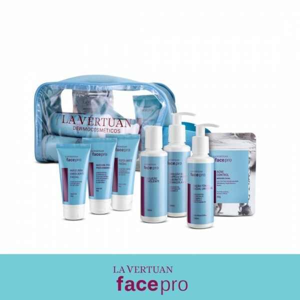 MINI KIT DE LIMPEZA DE PELE - 7 PRODUTOS + NECESSAIRE
