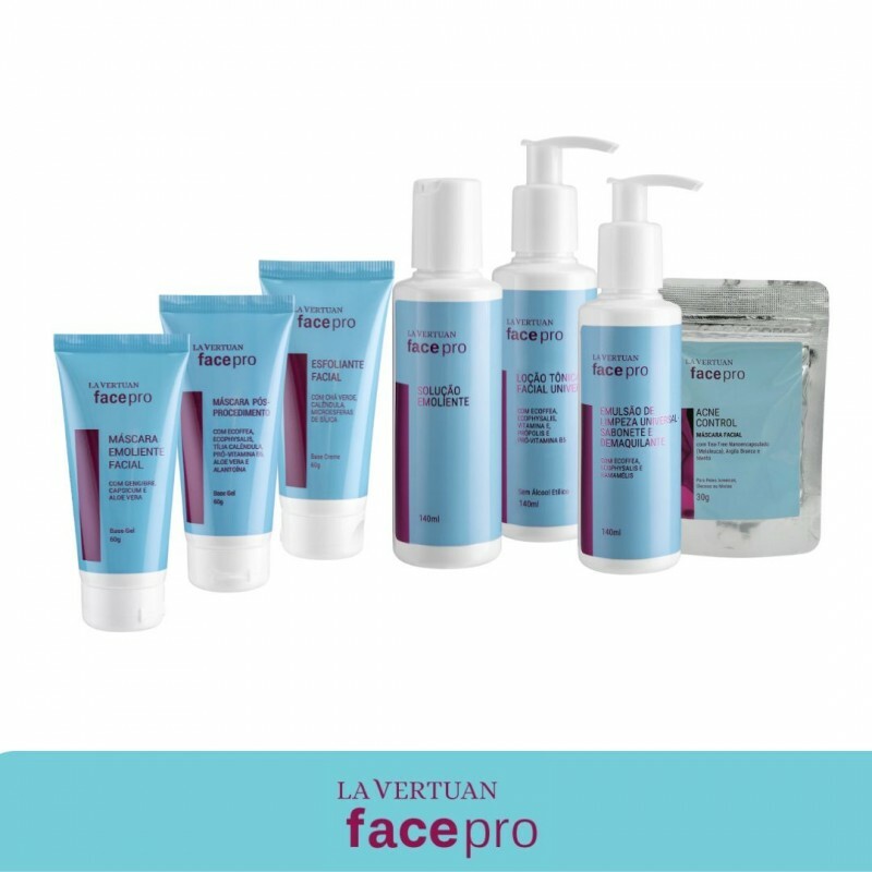 MINI KIT DE LIMPEZA DE PELE - 7 PRODUTOS + NECESSAIRE