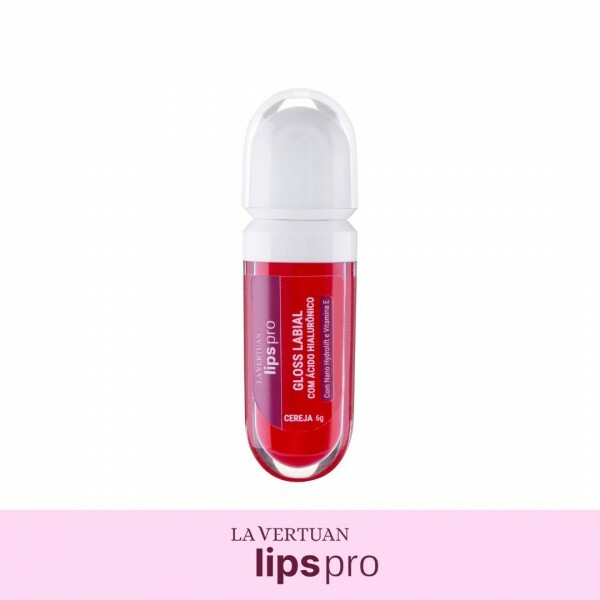 GLOSS LABIAL COM ACIDO HIALURONICO COR CEREJA 6G LA VERTUAN (A) (CD)