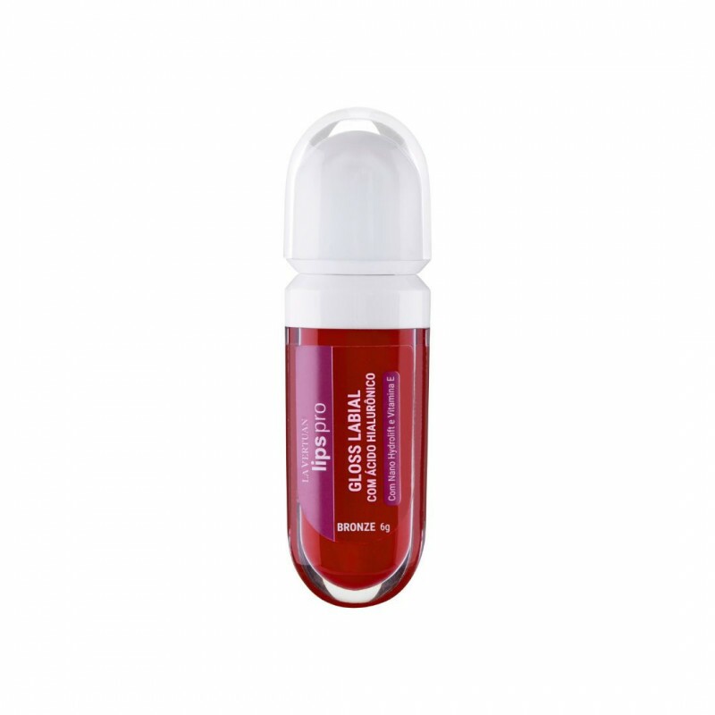 GLOSS LABIAL COM ACIDO HIALURONICO COR BRONZE 6G LA VERTUAN (A) GLOSS LABIAL COM ACIDO HIALURONICO COR BRONZE 6G LA VERTUAN (A)