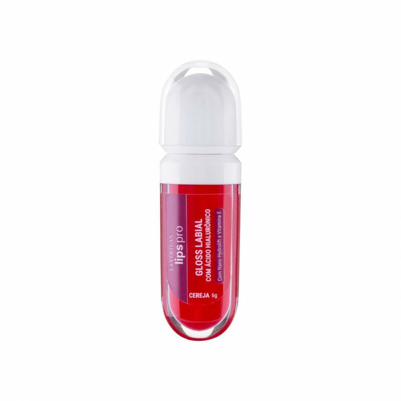 GLOSS LABIAL COM ACIDO HIALURONICO COR CEREJA 6G LA VERTUAN (A) GLOSS LABIAL COM ACIDO HIALURONICO COR CEREJA 6G LA VERTUAN (A)
