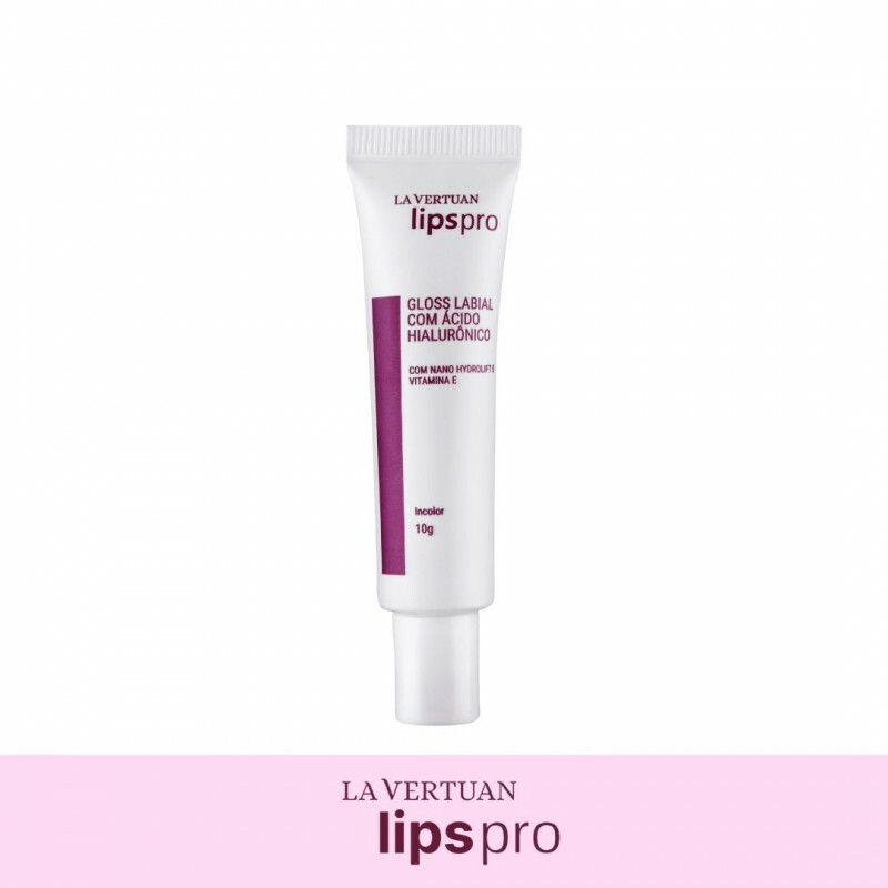 GLOSS LABIAL COM ACIDO HIALURONICO INCOLOR 10G LA VERTUAN (C) (CD)