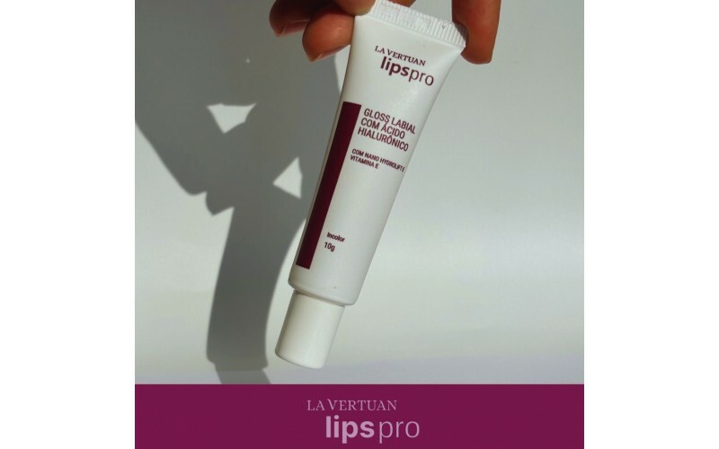 GLOSS LABIAL COM ACIDO HIALURONICO INCOLOR 10G LA VERTUAN (C)