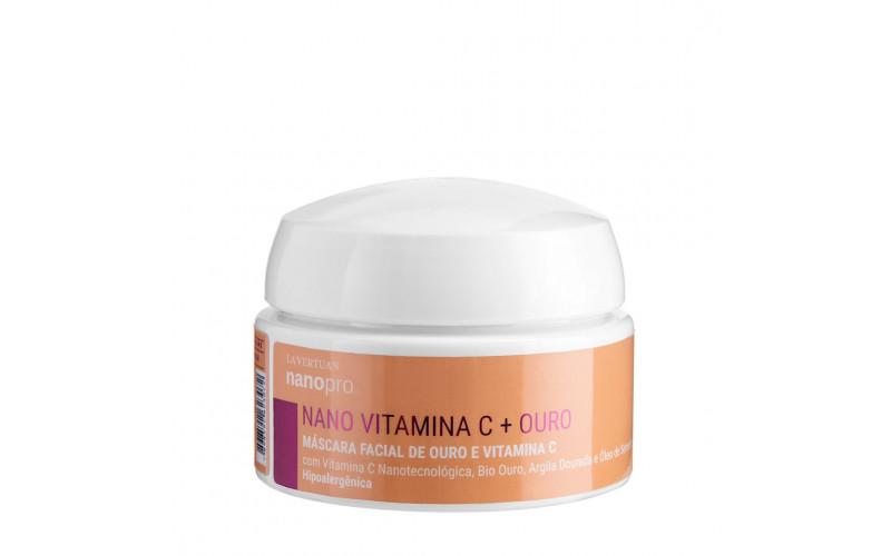 MASCARA FACIAL DE OURO E VITAMINA C 130G LA VERTUAN