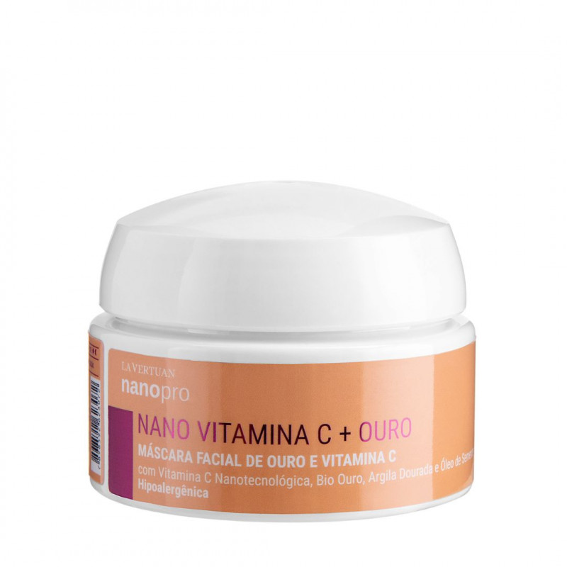 MASCARA FACIAL DE OURO E VITAMINA C 130G LA VERTUAN