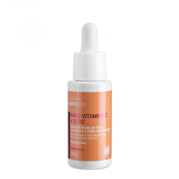 BOOSTER FACIAL DE OURO, VITAMINA C E ACIDO HIALURONICO 30ML LA VERTUAN BOOSTER FACIAL DE OURO, VITAMINA C E ACIDO HIALURONICO 30ML LA VERTUAN