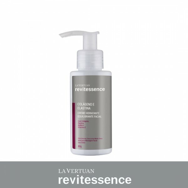 COLAGENO E ELASTINA - CREME HIDRATANTE EQUILIBRANTE FACIAL 80G LA VERTUAN