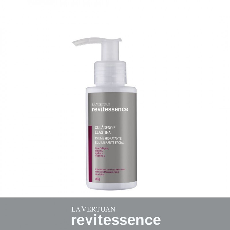 COLAGENO E ELASTINA - CREME HIDRATANTE EQUILIBRANTE FACIAL 80G LA VERTUAN