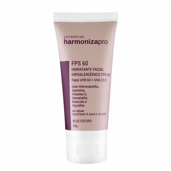 HIDRATANTE FACIAL HIPOALERGENICO FPS 60 BEGE ESCURO 60G LA VERTUAN* (C)