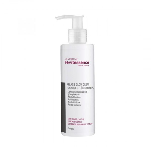 GLASS GLOW CLEAN - SABONETE LÍQUIDO FACIAL 200ML LA VERTUAN