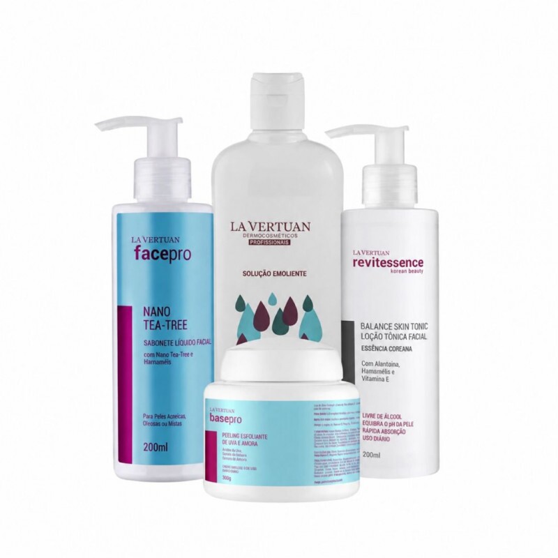 KIT LIMPEZA DE PELE VERSATIL - 4 PRODUTOS KIT LIMPEZA DE PELE VERSATIL - 4 PRODUTOS