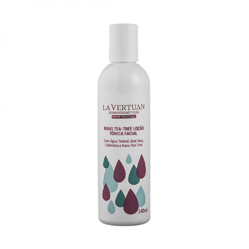 LOCAO TONICA FACIAL NANO TEA TREE 240ML LA VERTUAN* (D)