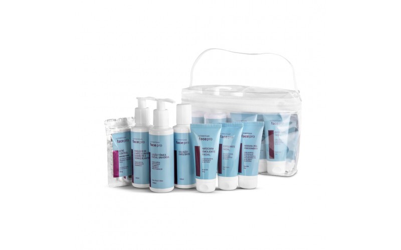 MINI KIT DE LIMPEZA DE PELE - 7 PRODUTOS + NECESSAIRE MINI KIT DE LIMPEZA DE PELE - 7 PRODUTOS + NECESSAIRE