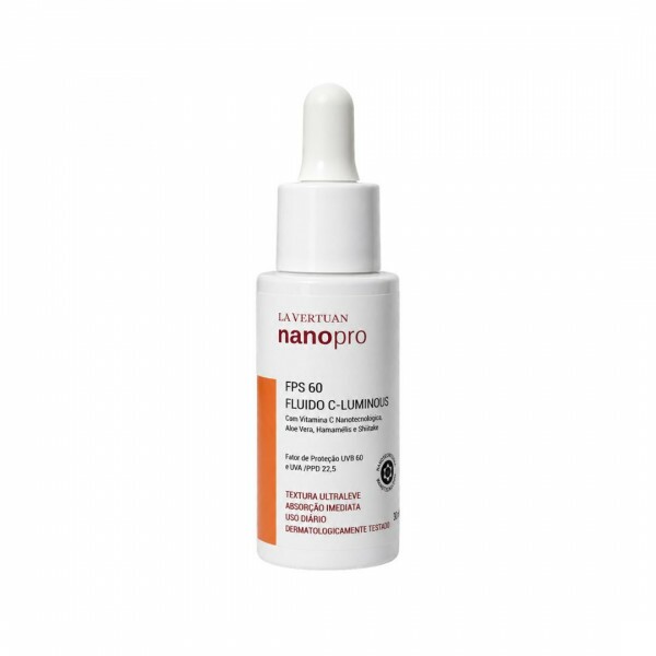 FLUIDO C LUMINOUS FPS 60 | PROTECAO SOLAR FACIAL | VITAMINA C | LA VERTUAN 30ML FLUIDO C LUMINOUS FPS 60 | PROTECAO SOLAR FACIAL | VITAMINA C | LA VERTUAN 30ML
