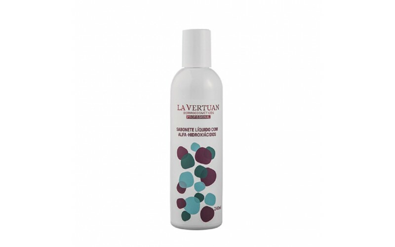 SABONETE LIQUIDO COM ALFA-HIDROXIACIDOS 240ML LA VERTUAN* (B)