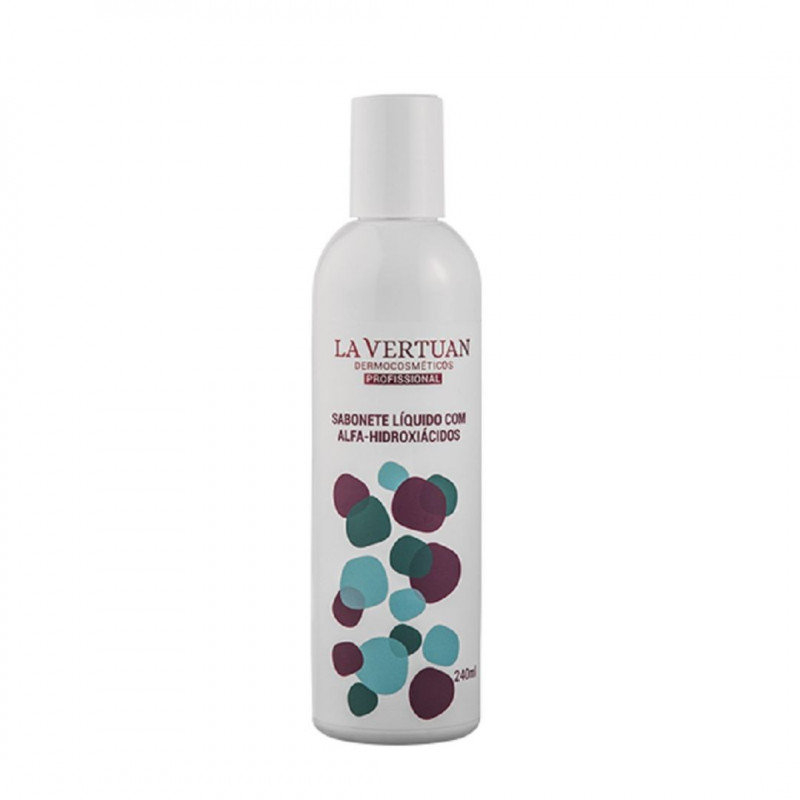 SABONETE LIQUIDO COM ALFA-HIDROXIACIDOS 240ML LA VERTUAN* (B)
