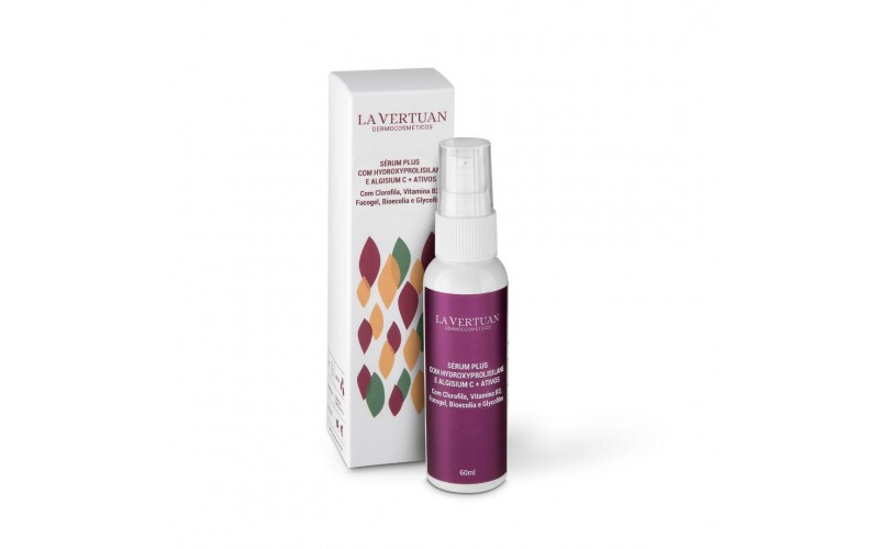 SERUM PLUS COM HYDROXYPROLISILANE E ALGISIUM C + ATIVOS 60ML LA VERTUAN* (D)