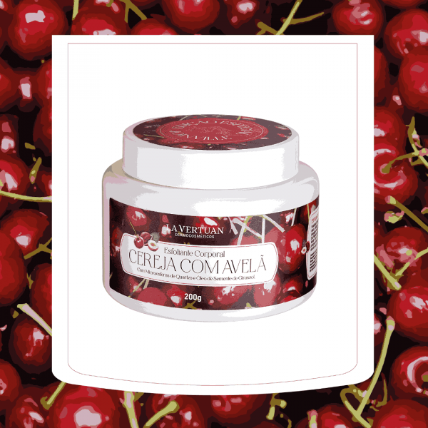 ESFOLIANTE CORPORAL CEREJA E AVELA 200G LA VERTUAN