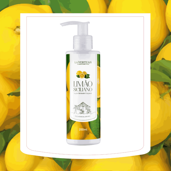 LOCAO HIDRATANTE CORPORAL LIMAO SICILIANO 200ML LA VERTUAN