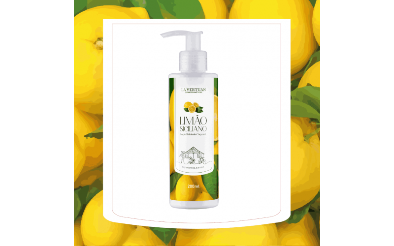 LOCAO HIDRATANTE CORPORAL LIMAO SICILIANO 200ML LA VERTUAN