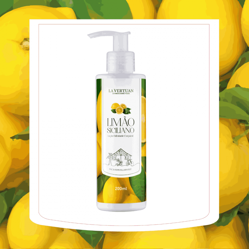 LOCAO HIDRATANTE CORPORAL LIMAO SICILIANO 200ML LA VERTUAN