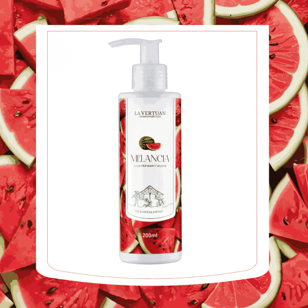 LOCAO HIDRATANTE CORPORAL MELANCIA 200ML LA VERTUAN