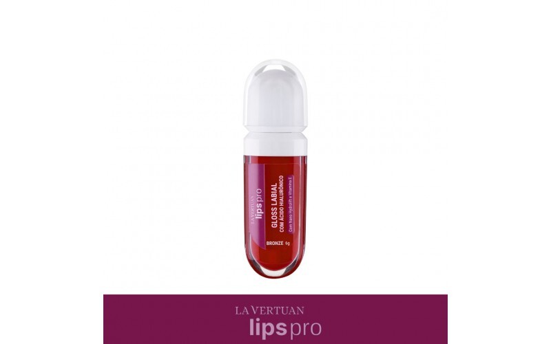 GLOSS LABIAL COM ACIDO HIALURONICO COR BRONZE 6G LA VERTUAN (A) (CD)
