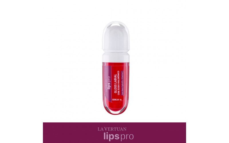GLOSS LABIAL COM ACIDO HIALURONICO COR CEREJA 6G LA VERTUAN (A) (CD)