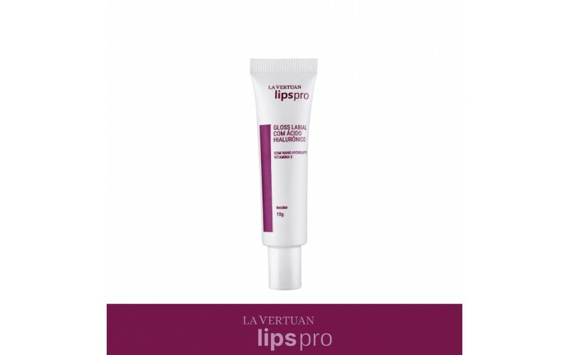 GLOSS LABIAL COM ACIDO HIALURONICO INCOLOR 10G LA VERTUAN (C) (CD)
