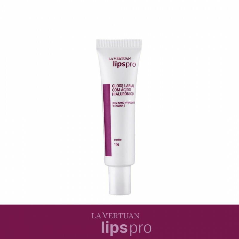 GLOSS LABIAL COM ACIDO HIALURONICO INCOLOR 10G LA VERTUAN (C) (CD)