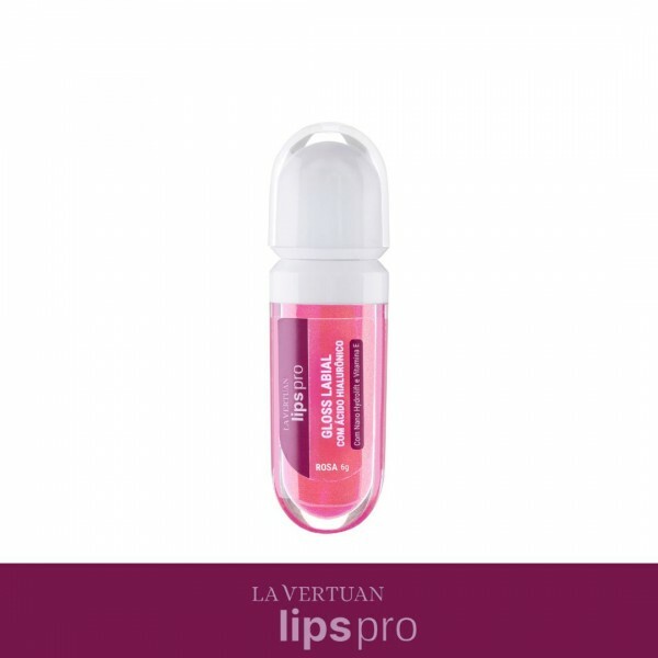 GLOSS LABIAL COM ACIDO HIALURONICO COR ROSA 6G LA VERTUAN (A) (CD)